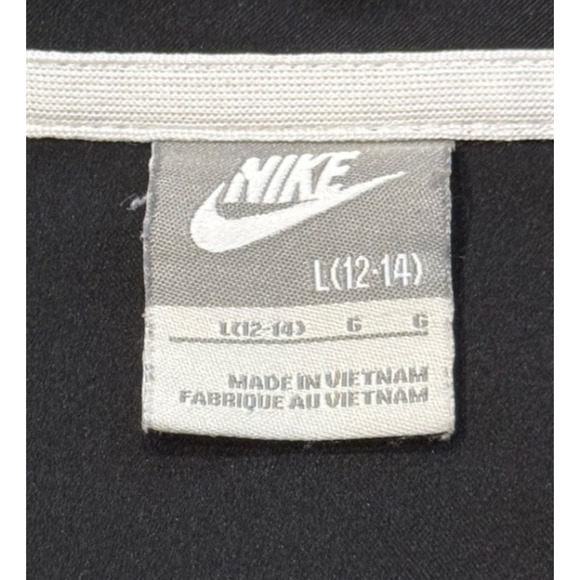 Vintage Nike Jacket Womens Large Black Track Windbreaker 90s Size 12-14 - Picture 2 of 11